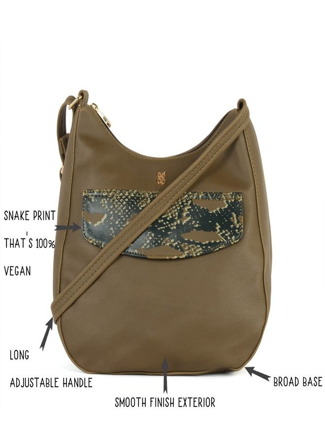 Baggit Women Hobo Handbag (OLIVE) - Image 2